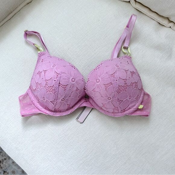 Victoria's Secret Other - Victoria's Secret Lavender Lace Push- Up Bra